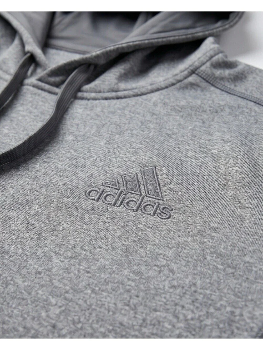 Adidas Men’s Climawarm Hoodie Gray Size M Athletic Pullover Sweatshirt